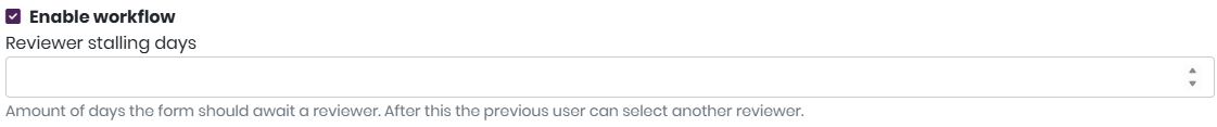the Enable Workflow checkbox in Main Settings