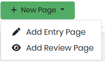 entry and review pages in a workflow form